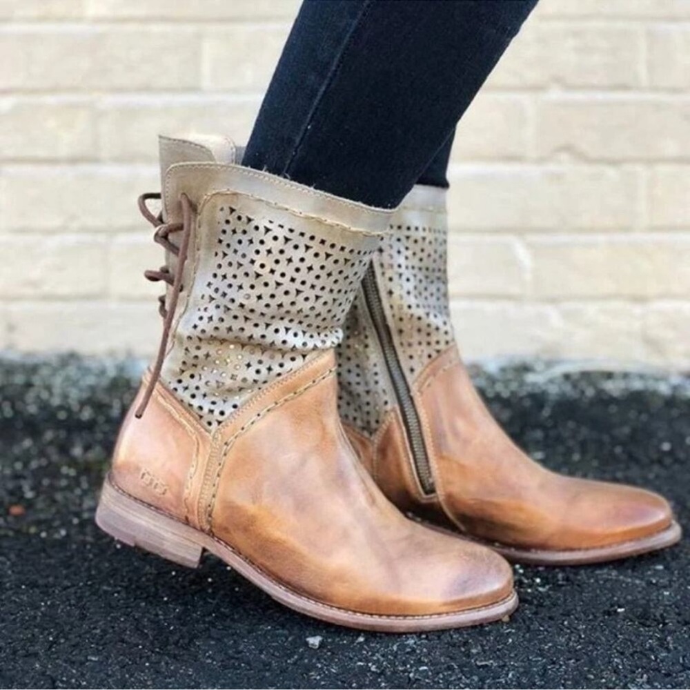 Bed Stu Cheshire Lace-Up leather Boots Cobbler series US 8